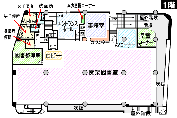 １階の配置図画像です