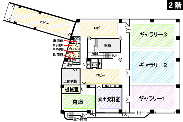 ２階の配置図画像です